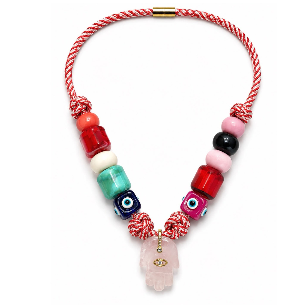 The lucky hamsa necklace