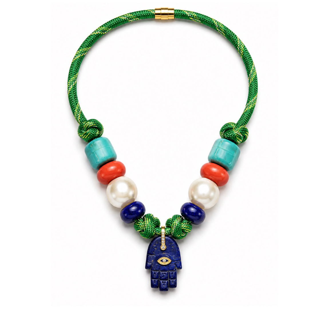 The lucky hamsa necklace