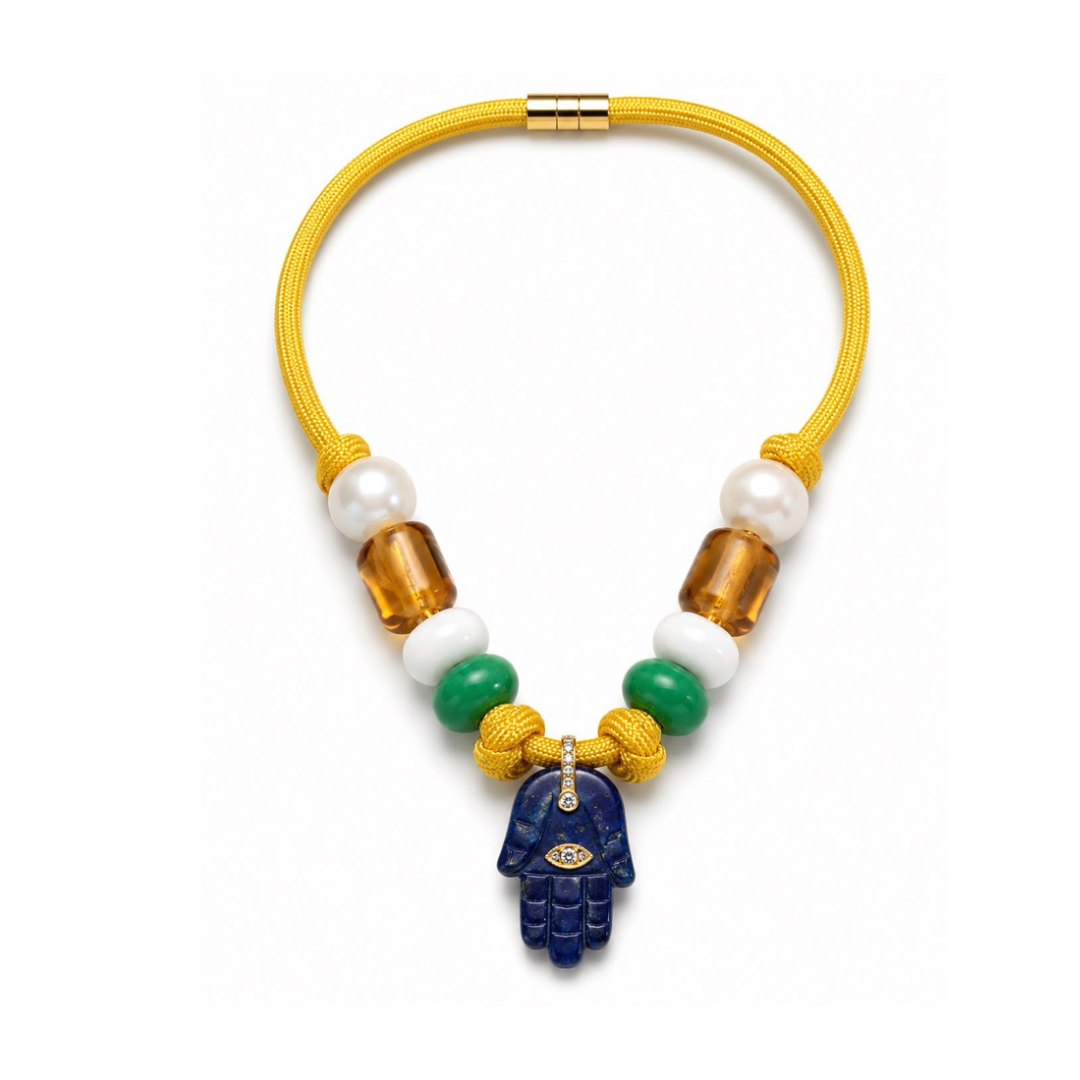 The lucky hamsa necklace